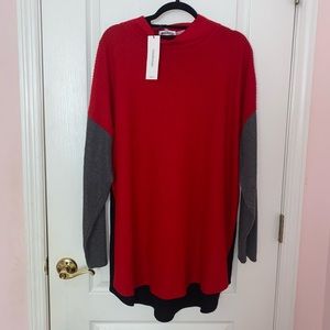 NWT Calvin Klein Color-block Waffle Knit Sweater